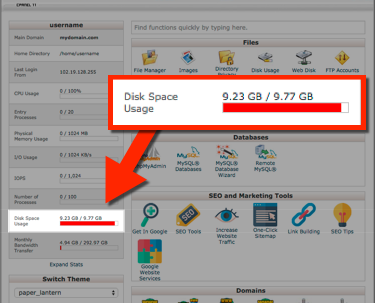 server-sidebar-disk-space